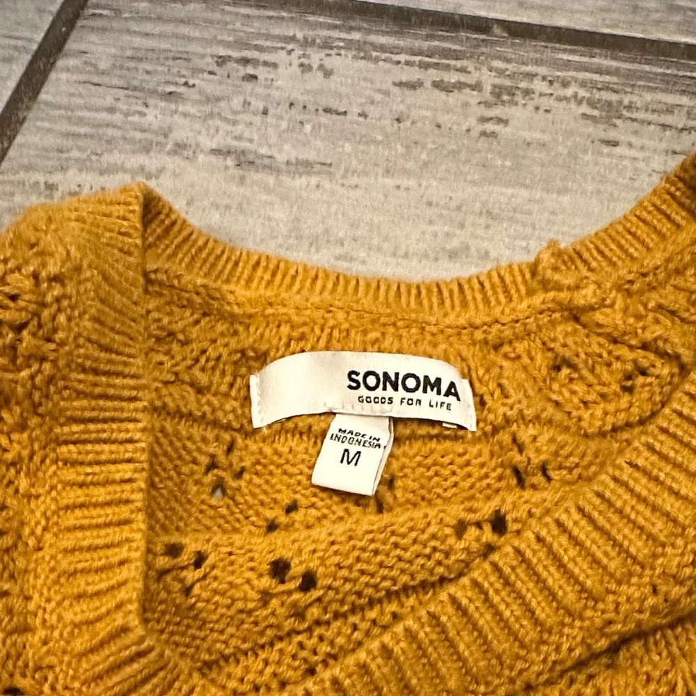 Sonoma Mustard Yellow Women's Sweater M - Picture 2 of 5